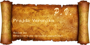 Prajda Veronika névjegykártya